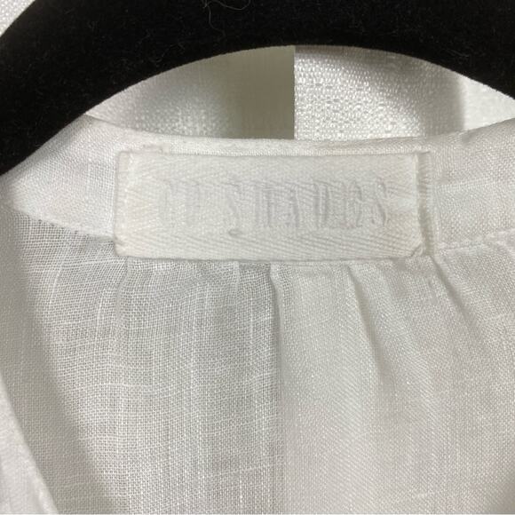 CP Shades White Linen Sleeveless Button Front Tunic Sz.XS - Picture 6 of 12